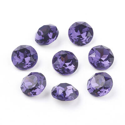 Pointed Back & Back Plated K9 Glass Rhinestone Cabochons