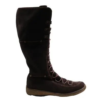 TIMBERLAND High Boots Brown Suede Womens UK 3