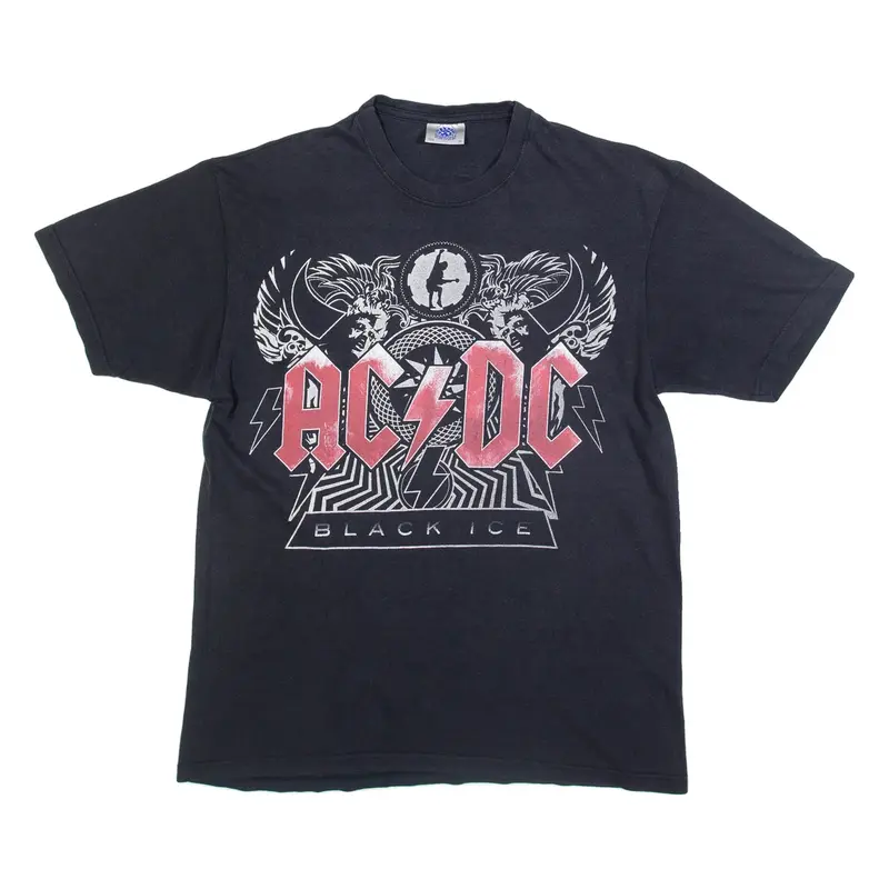 Acdc Mens Band T-Shirt Black M