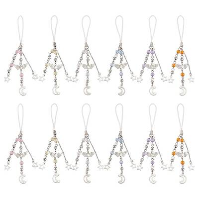 Alloy & Acrylic Mobile Straps