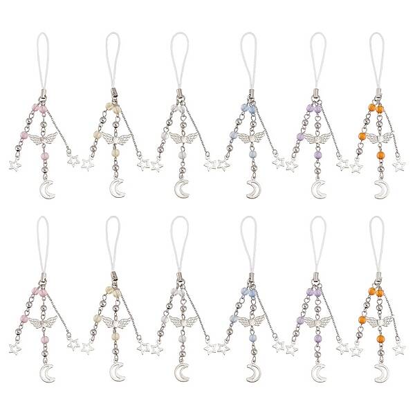 Alloy & Acrylic Mobile Straps