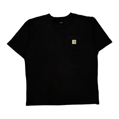Loose Fit Carhartt T-Shirt - Large Black Cotton