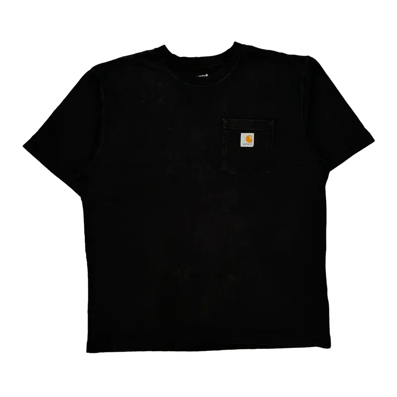 Loose Fit Carhartt T-Shirt - Large Black Cotton