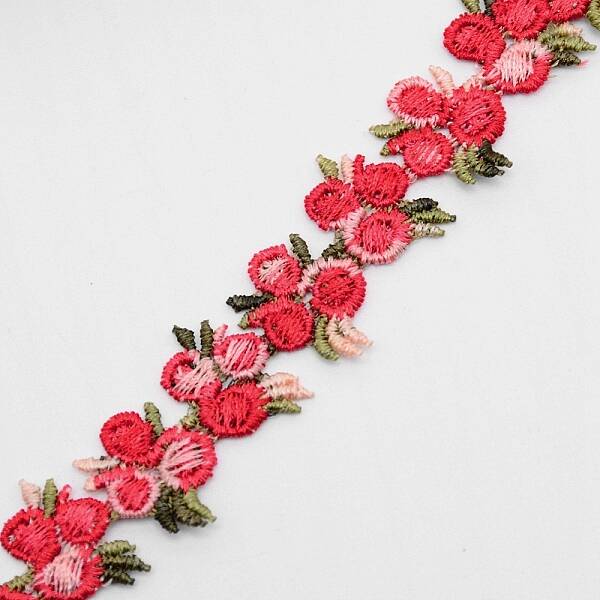 Flower Polyester Trim Ribbon