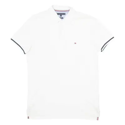 TOMMY HILFIGER Mens Polo Shirt White S