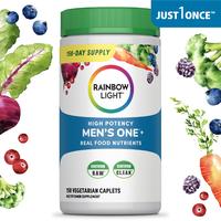 Rainbow Light Men’s Multivitamin – With Ashwagandha, Lycopene & Probiotics – Real Food Nutrients – 150 Vegetarian Cap...