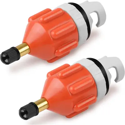 2 count Stand Up Paddle Board Pump Adapter, Sealing Inflatable Boat SUP Pump Adaptor, Conventional Air Adapter Quickly Infla...