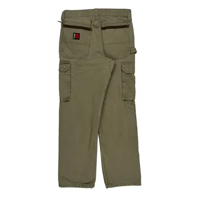 Wrangler Cargo Trousers - 32W 31L Khaki Cotton | Size: 32″ waist