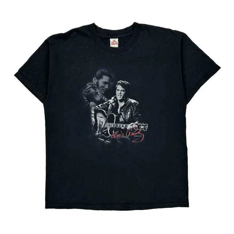 Elvis Presley Alstyle Band T-Shirt - Large Black Cotton