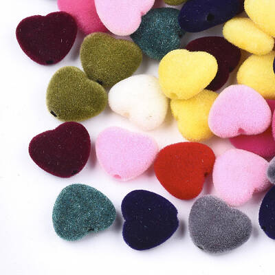 Flocky Acrylic Beads