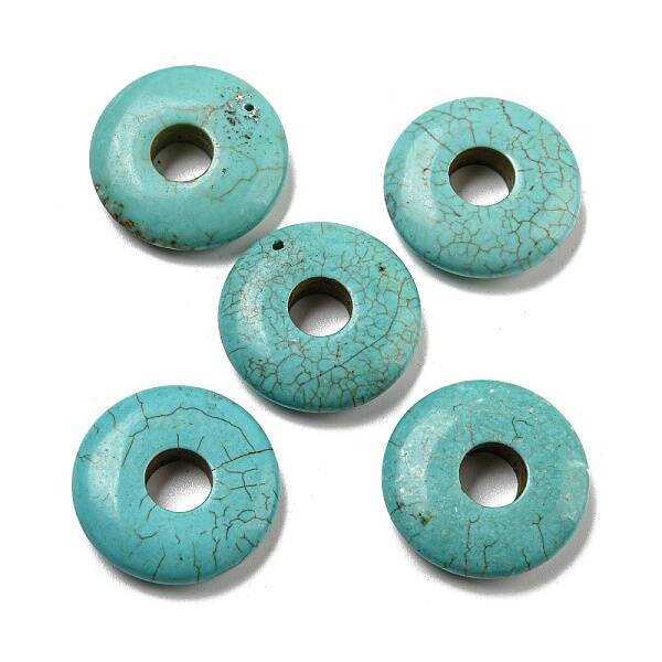 Natural Howlite Dyed Pendants