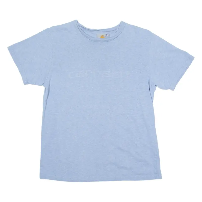 CARHARTT Mens T-Shirt Blue Crew Neck S