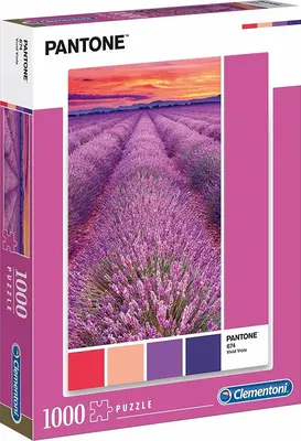 Clementoni, Pantone, Vivid Purple, Puzzle, Unisex, 1000 pieces