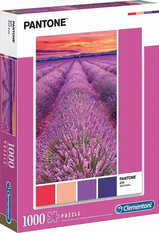 Clementoni, Pantone, Vivid Purple, Puzzle, Unisex, 1000 pieces