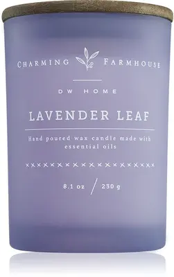 DW Home Charming Farmhouse Lavender Leaf scented candle 230 g
