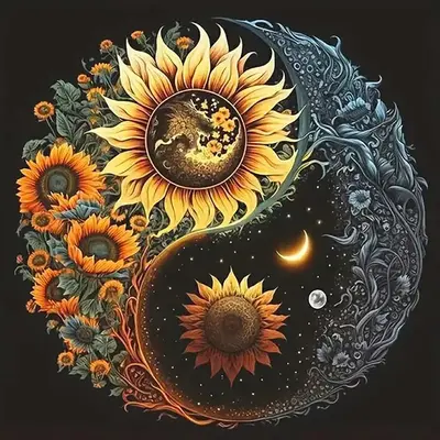 Aesthetic 5D Sunflower Pattern Diamond Arts Colorful Painting Kit for Beginners, Colorful Arts Painting Kits without Frame,...