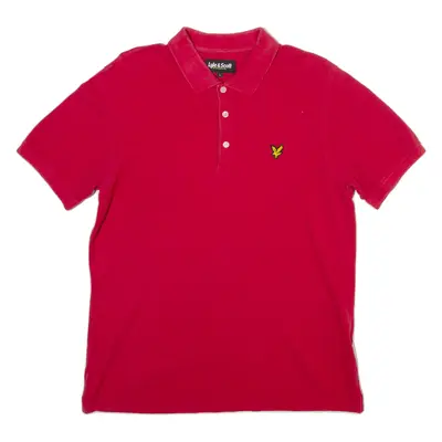 LYLE & SCOTT Mens Polo Shirt Red L