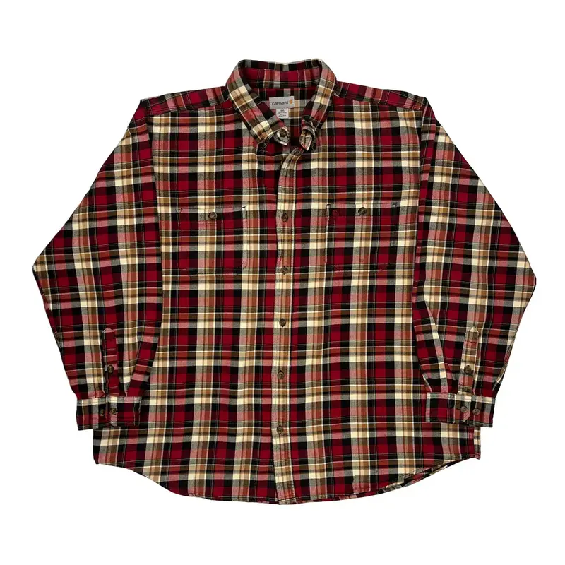 Carhartt Checked Flannel Shirt - 3XL Multicoloured Cotton