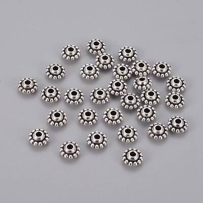 Tibetan Style Alloy Spacer Beads