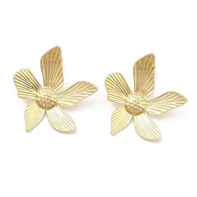 PVD Vacuum Plating 304 Stainless Steel Stud Earrings for Women