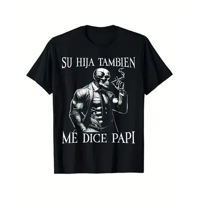 Calacas Chidas Gym Funny Sarcasm Slang Mexican Skull Sayings T-Shirt100% Cotton, Fabric Weight 180g, T-shirt to Set off Your ...