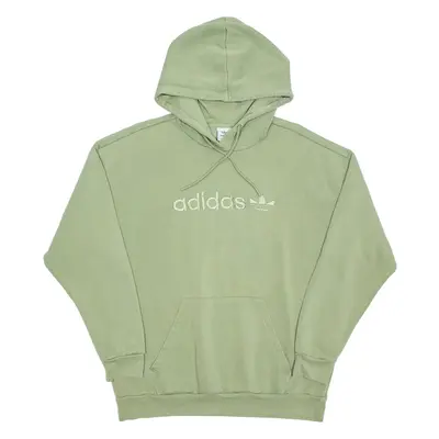 ADIDAS Womens Green Hoodie UK 14
