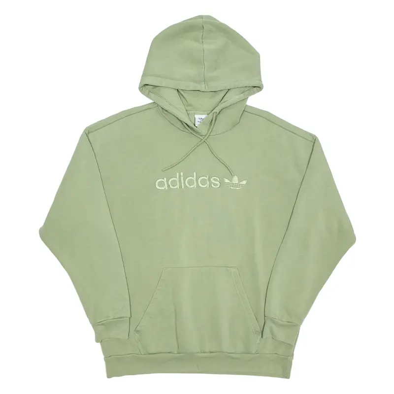 ADIDAS Womens Green Hoodie UK 14