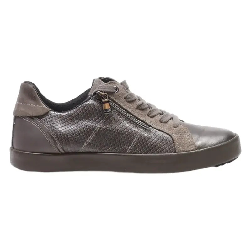 GEOX Sneaker Trainers Grey Leather Womens UK 5