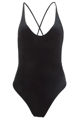 Zoe Velvet One Piece Black | Size: Small
