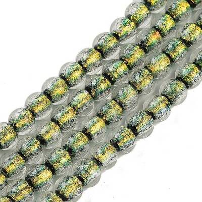 Handmade Foil Lampwork Beads Strands