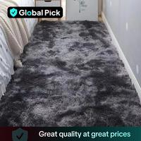 Global Pick Durable Soft Fluffy Solid Color Room Decor Carpet, 1 Count Decoration Mats for Bedroom Bedside Bay Window Living ...