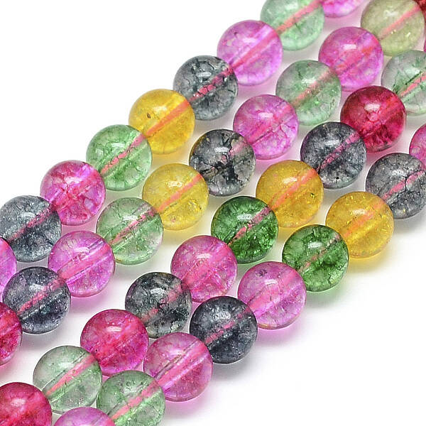 Synthetic Quartz/Piezoelectric Quartz Beads Strands