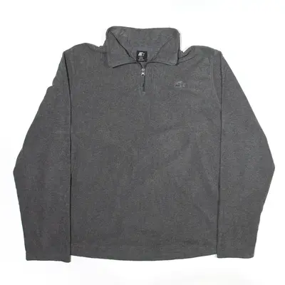 STARTER Fleece Grey 1/4 Zip Mens XL