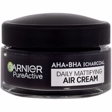 Garnier Pure Active AHA + BHA Daily Mattifying Air Cream Charcoal - 50ml