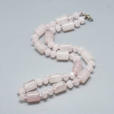 Natural Rose Quartz Beaded Necklaces