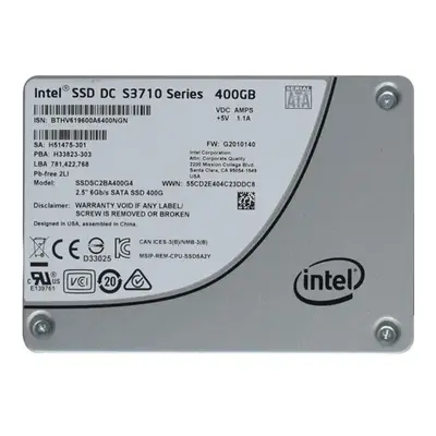 Intel SSDSC2BA400G401 | S3710 400GB Multi-Level Cell SATA 6Gb/s 2.5-Inch Solid State Drive