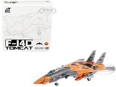 Grumman F-14D Tomcat Fighter Plane Ace Combat Pumpkin Face 1/144 Diecast Model by JC Wings