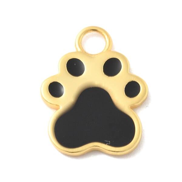 925 Sterling Sliver Black Enamel Charms