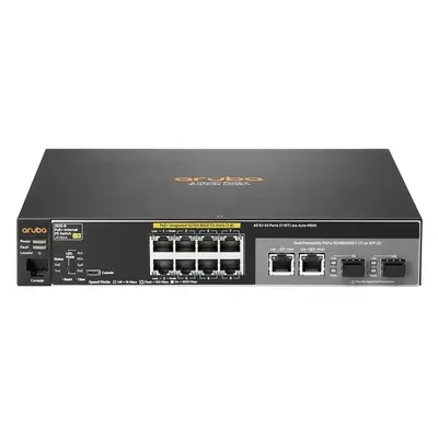 J9780AR#AKL HP Aruba 2530 Series 2530-8-PoE+ 8 x RJ-45 PoE+ 10/100Base-TX and 2 Combo Gigabit SFP Ports Layer 2 Managed Fast ...