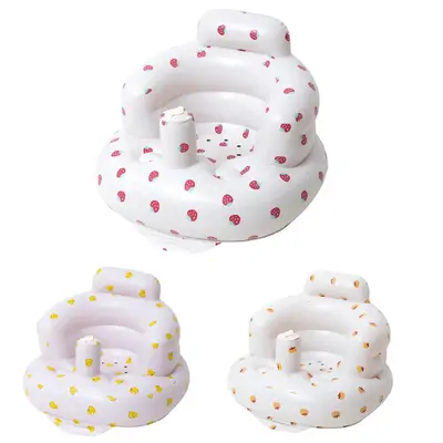 Inflatable Baby Seat, Portable Inflatable Baby Chair with Back Support, Comfortable Seat for Newborns to Toddlers, Baby Furni...