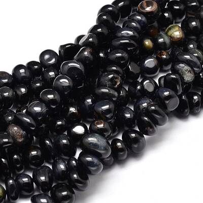 Dyed Natural Tiger Eye Nuggets Beads Strands