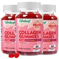 Careleaf 3 Bottles Sugar-Free Collagen Beauty Biotin Women Gummies-Support Skin,Hair,Nails & Immune Support-Dietary Healthcar...