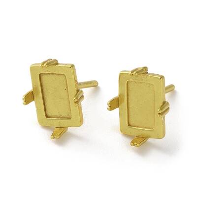 Brass Stud Earrings Findings