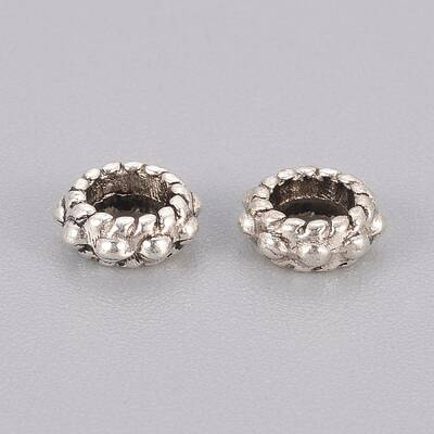 Tibetan Style Alloy Spacer Beads
