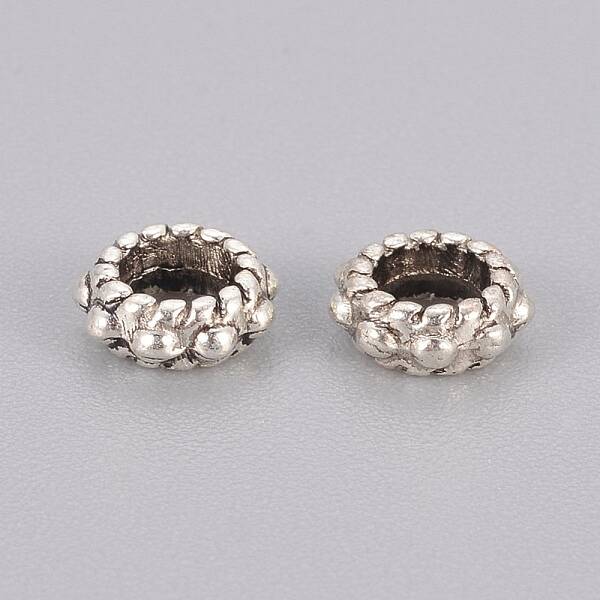 Tibetan Style Alloy Spacer Beads
