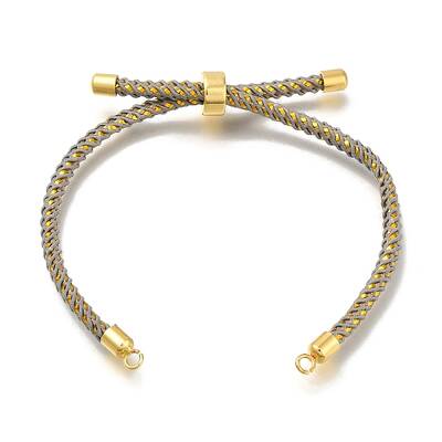 Braided Cotton Cord Slider Bracelet Making