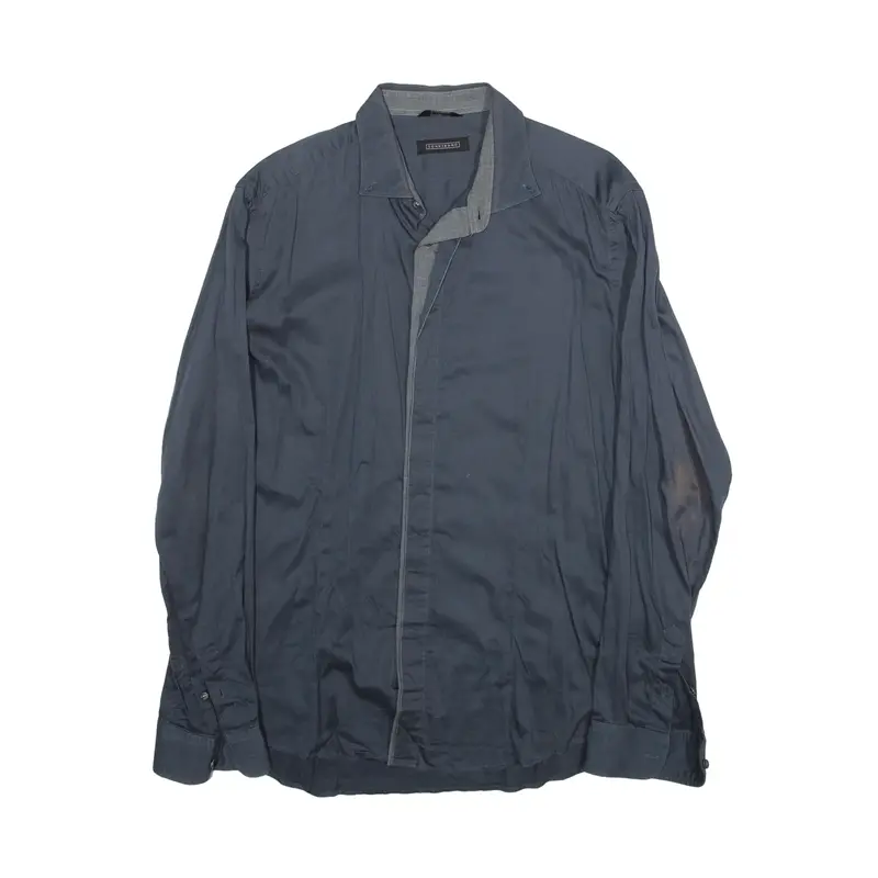 SONNYBOND Plain Shirt Black Long Sleeve Mens M