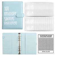 100 Days Money Saving Challenge Coin Envelope BudgetStorage Book - Binding Covers With Daily Savings Tracker,Habit-Forming Sy...