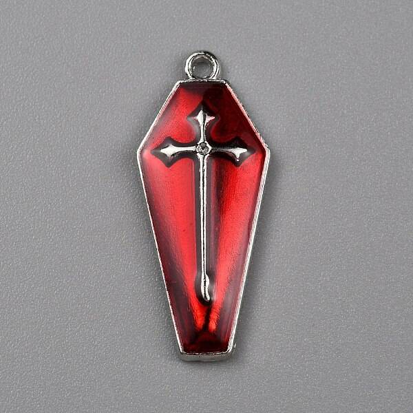 Halloween Theme Alloy Enamel Pendants