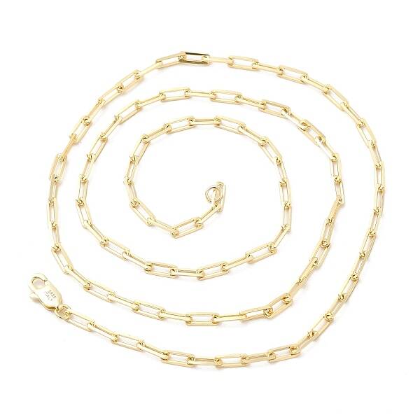 925 Sterling Silver Paperclip Chain Necklace